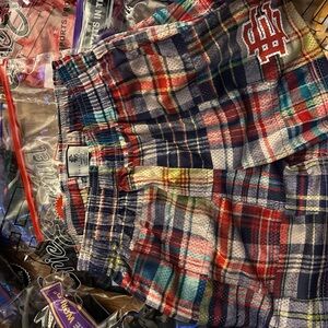 Eric Emanuel Multicolor Plaid Kids Shorts